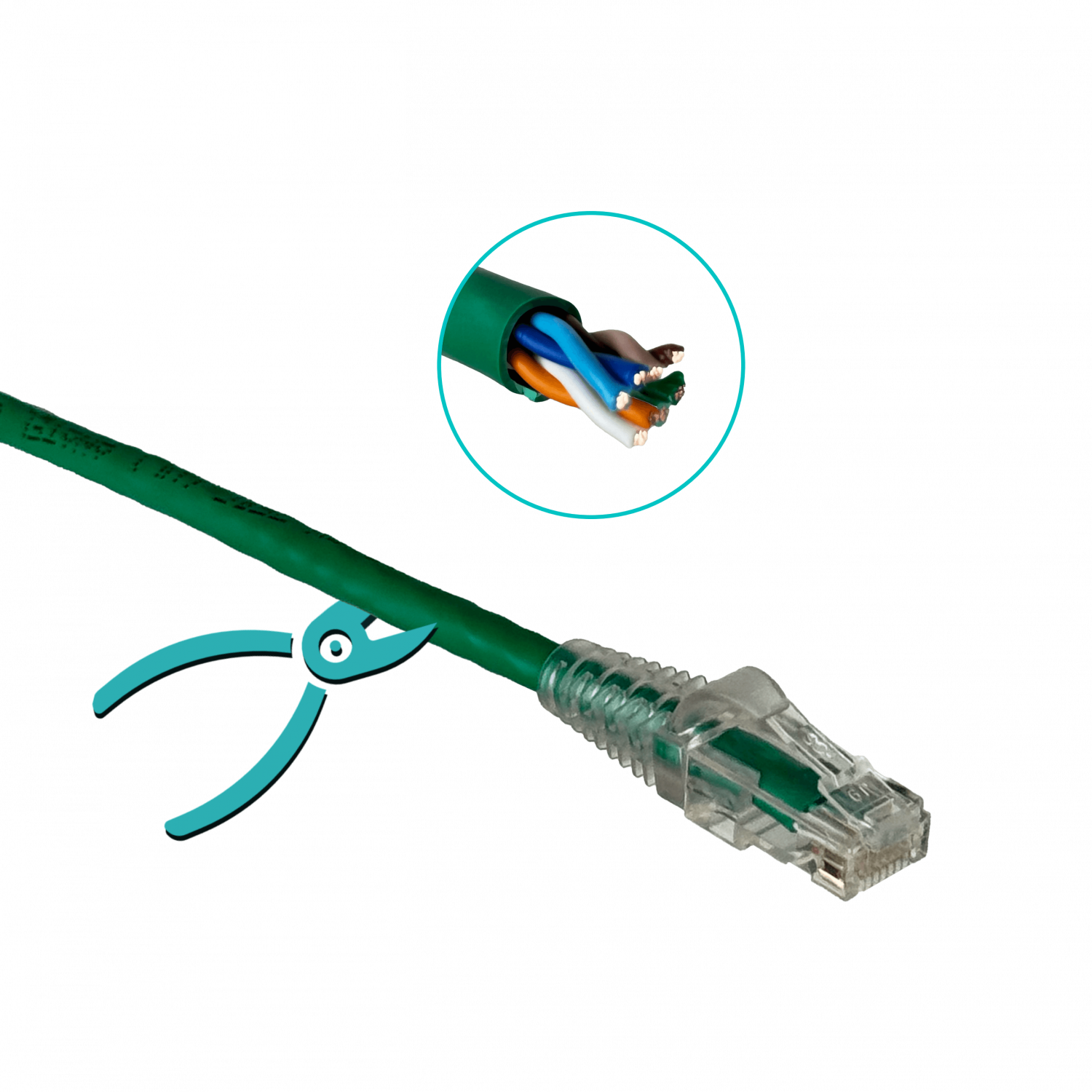 Cable Patch Furukawa Cat5e 3mt Verde U/UTP CM RJ45 Multilan 4