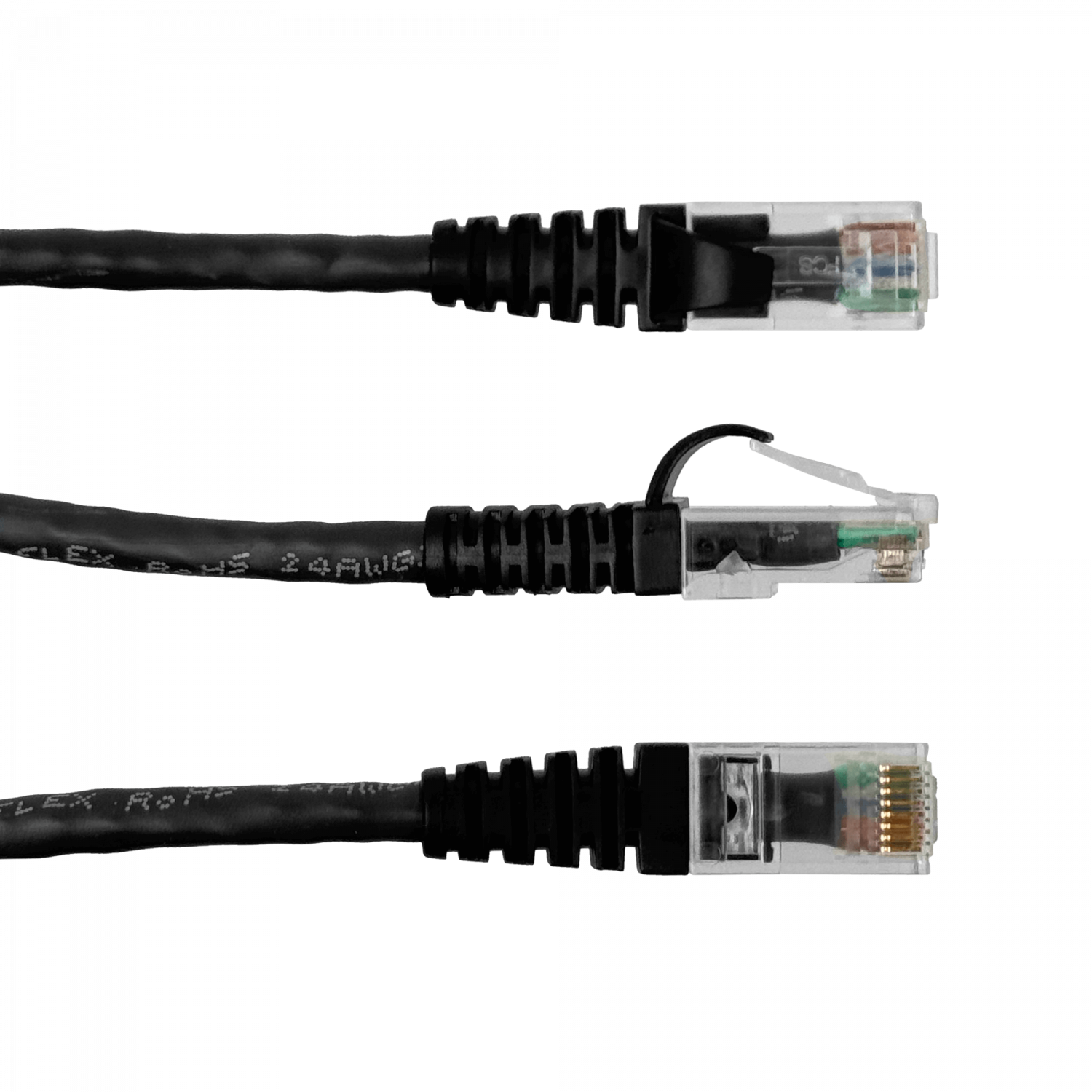 Cable Patch Furukawa Cat5e 1mt Negro U/UTP CM RJ45 Multilan 1