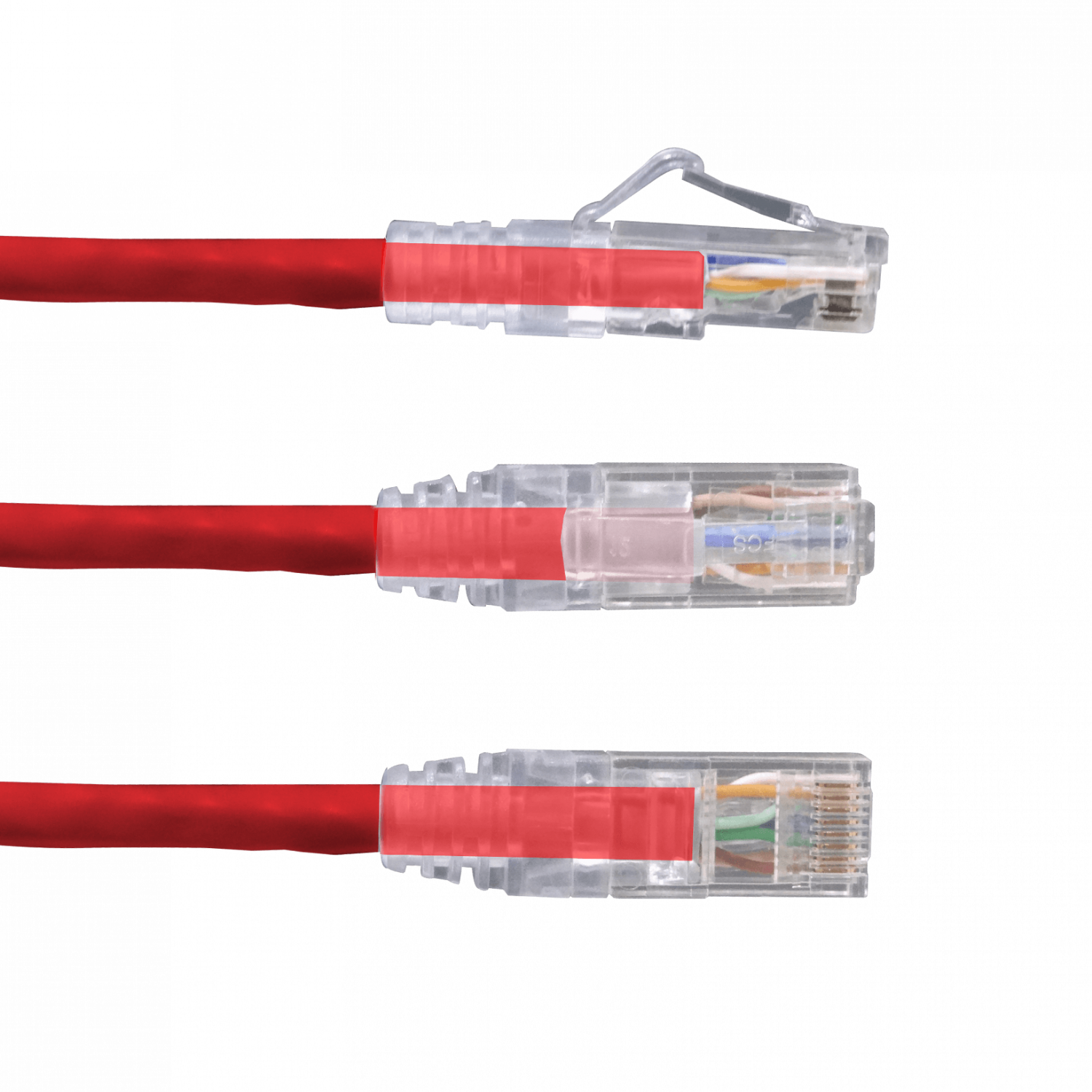 Cable Patch Furukawa Cat6 2mt Rojo U/UTP LSZH RJ45 Gigalan 3