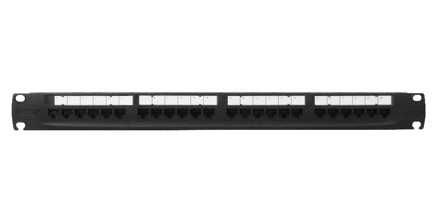 Patch panel Furukawa PP524F 24 puertos RJ45 Cat5e UTP 1U 2