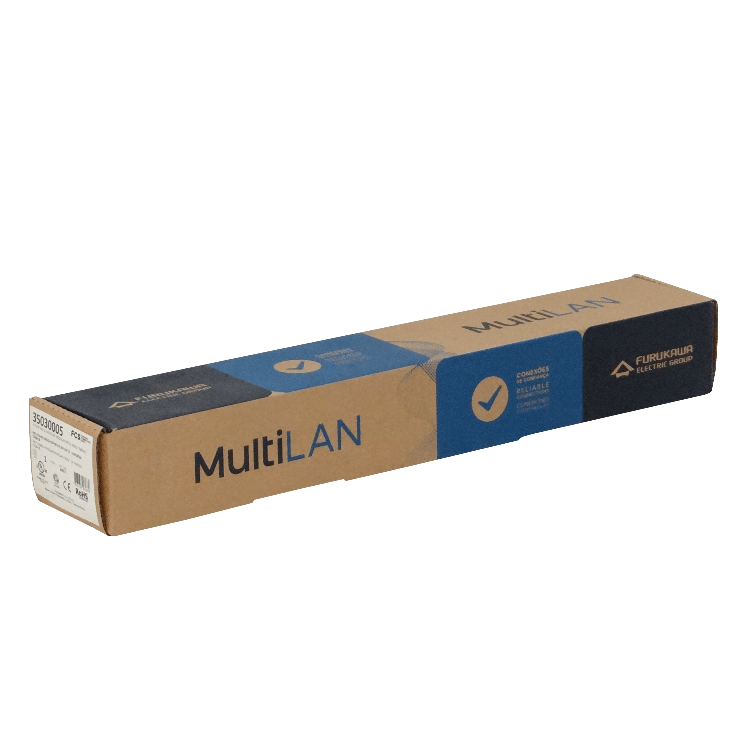 Patch panel Furukawa PP524F 24 puertos RJ45 Cat5e UTP 1U 4