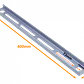 Barra metálica ranurada CCA-40B, 40 cm, soporte para CC-240 (400×39×14 mm) - Miniatura 3