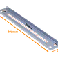 CCA-30C. 30cm 4-Perf Barra Metal Ranurada Soporte para CC-120 301x49x13mm - Miniatura 2