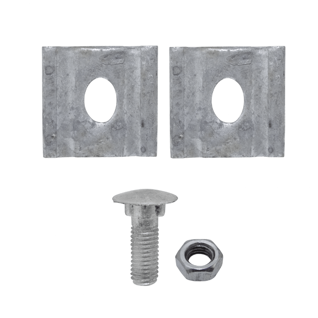Brida 1-Perno-Hex3/4p 45x46x5mm Largo-38mm M12 para Sujecion Postacion 2