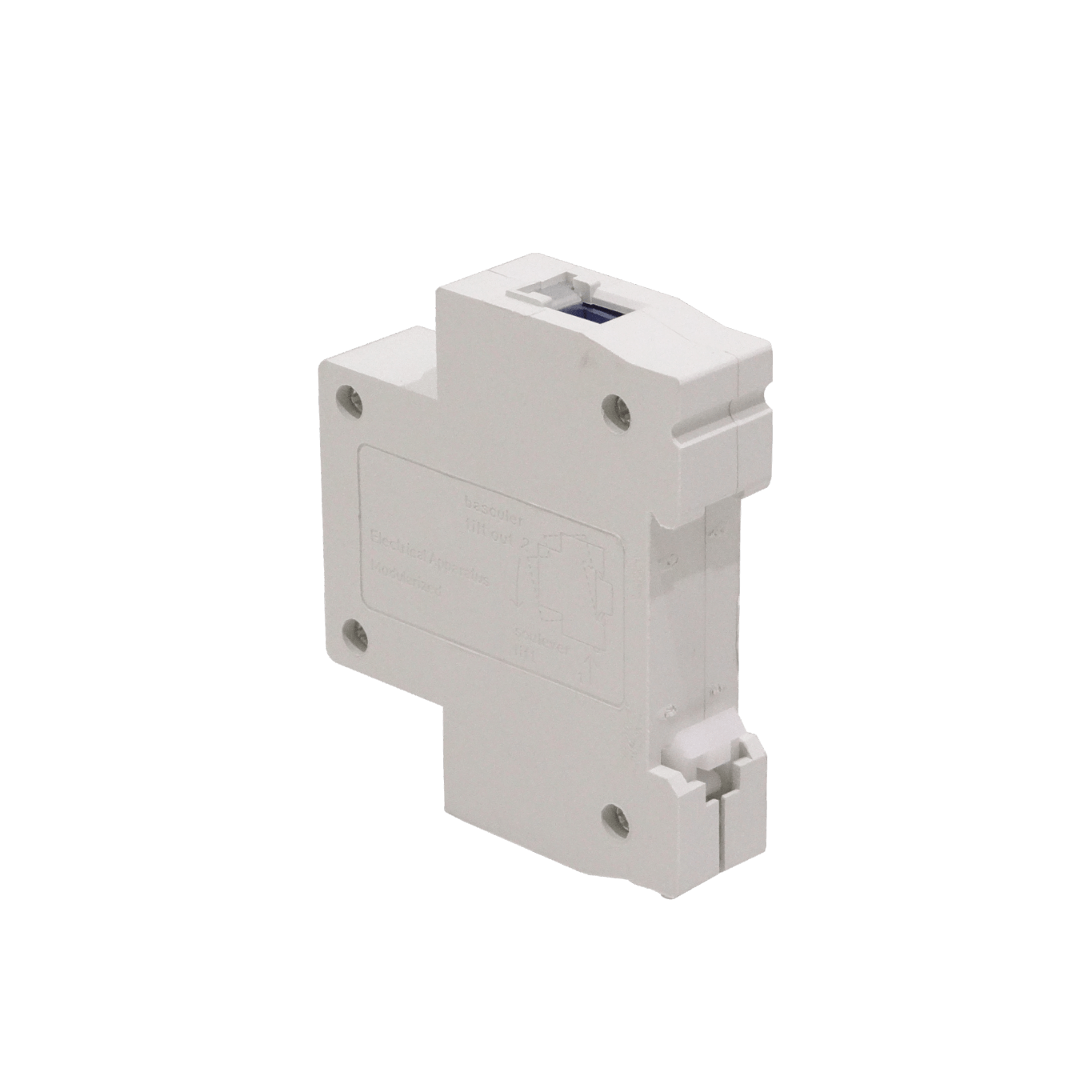 1-Enchufe 10/16A sin-Tierra US-EU-CL para Riel Din Ancho-18mm sin-Norm 1