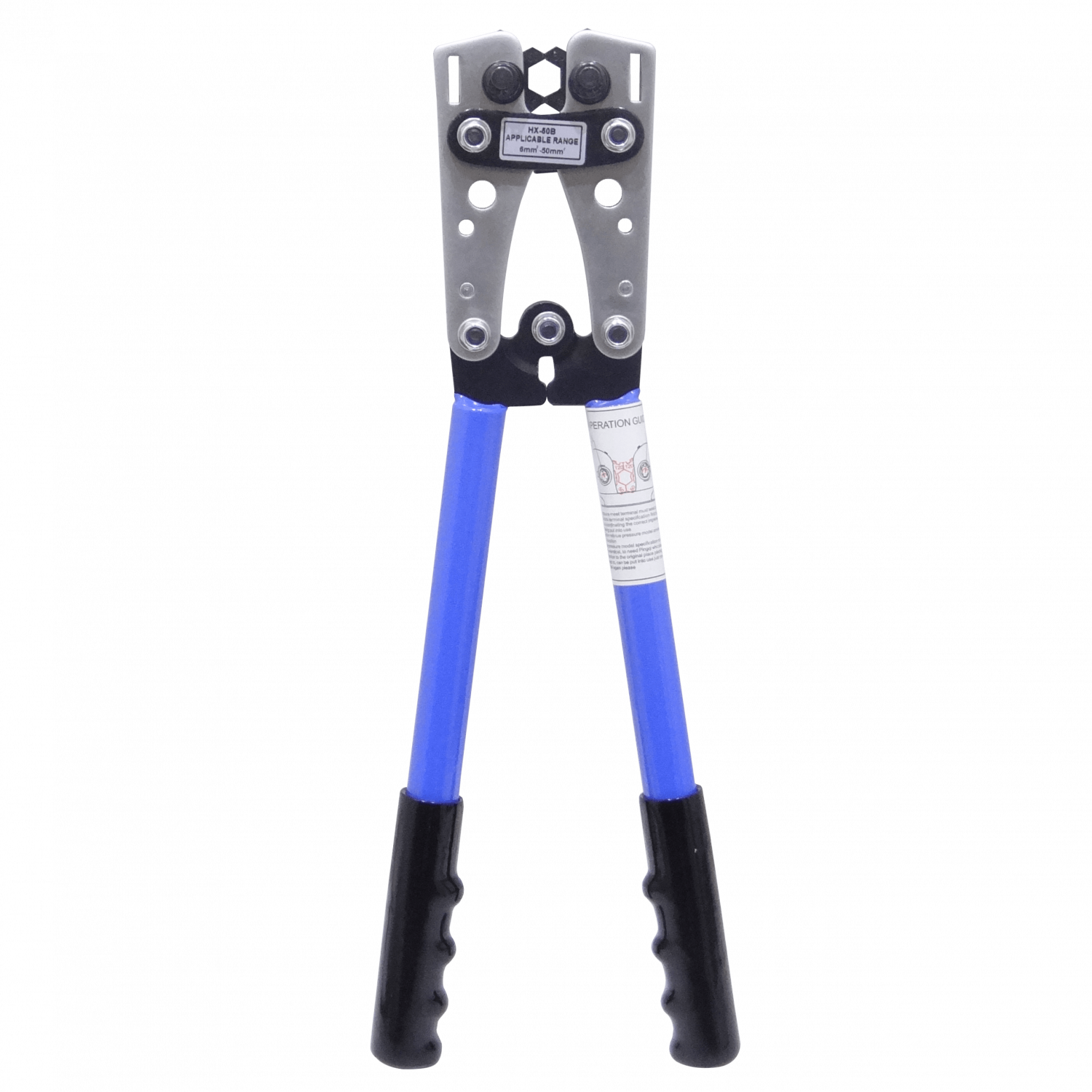 Herramienta Crimpeadora Hexagonal, 6-50mm², Compatible con 10-1AWG 9