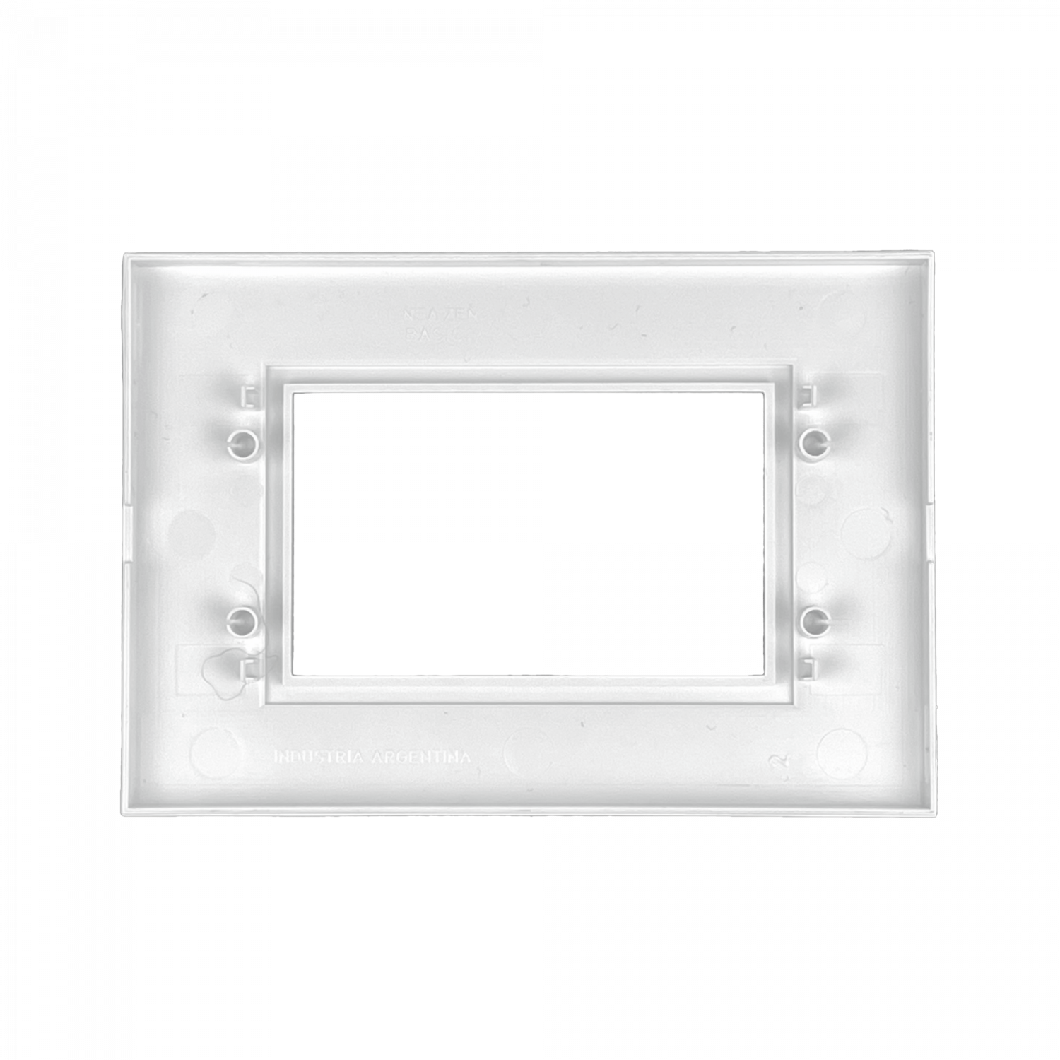 KALOP Placa Zen 3-Puestos Basica Blanco Tapa 3-Modulo 128x89mm KS41510 1