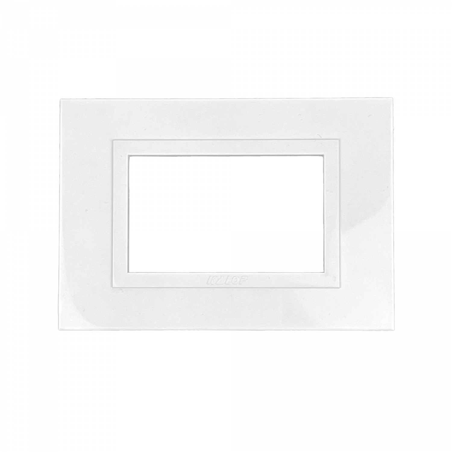 KALOP Placa Zen 3-Puestos Basica Blanco Tapa 3-Modulo 128x89mm KS41510 3