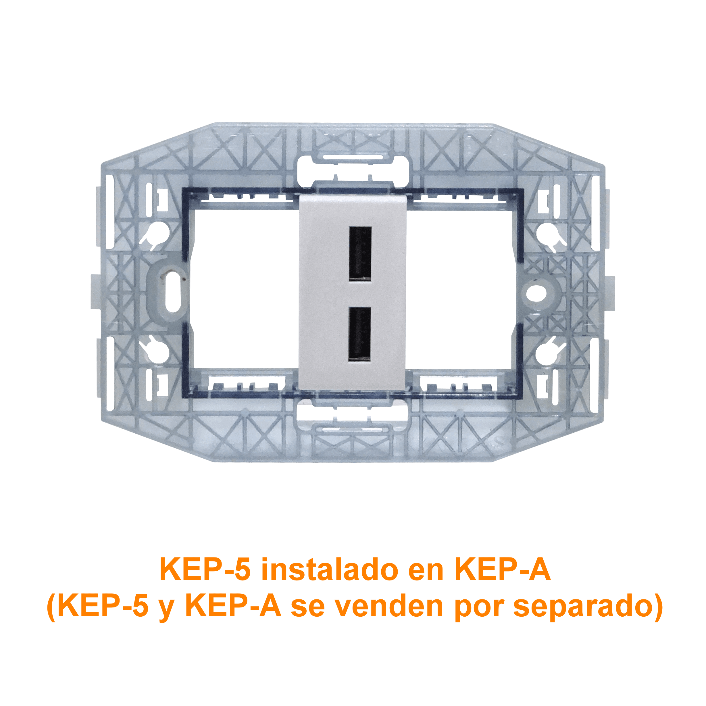 KALOP Modulo 2xUSB-AH 5V 2A 10W 100-240VAC req-Bastidor KS40490 2