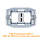 KALOP Modulo 2xUSB-AH 5V 2A 10W 100-240VAC req-Bastidor KS40490 - Miniatura 2