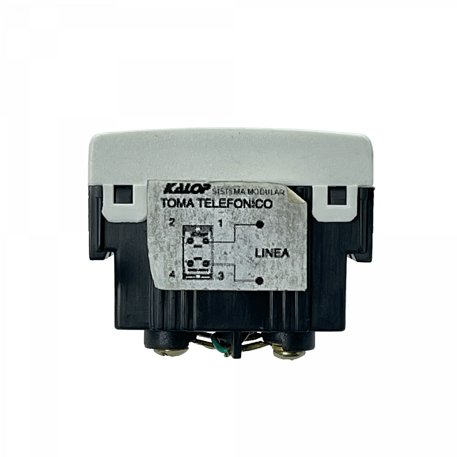KALOP Blanco Toma Telefonica RJ11 6P4C req/KEP-A KL40321 1