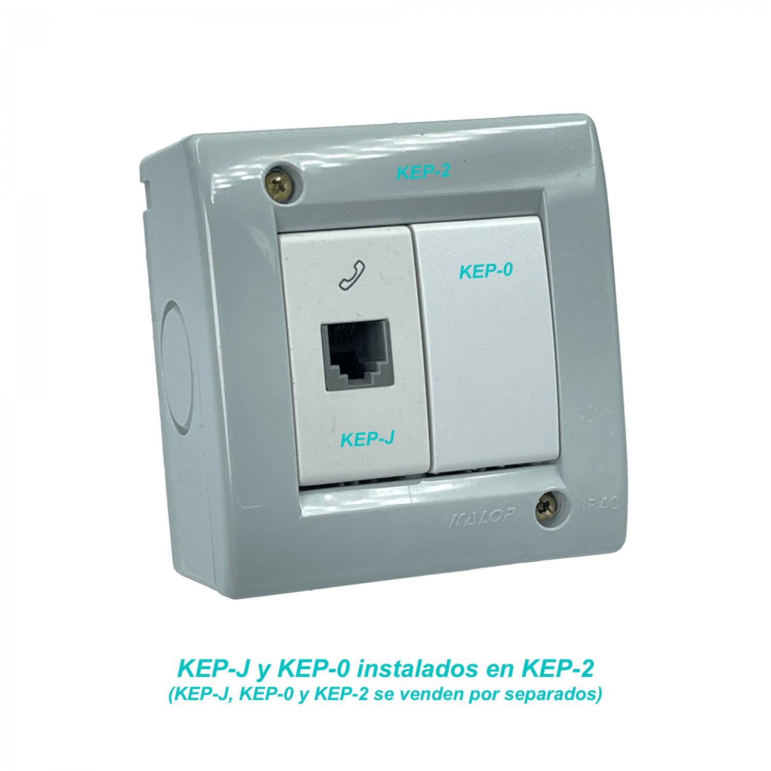 KALOP Blanco Toma Telefonica RJ11 6P4C req/KEP-A KL40321 3