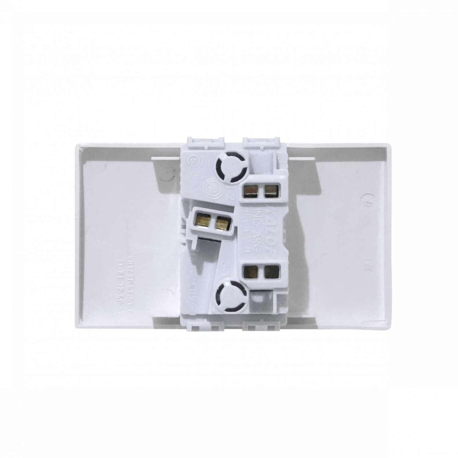 KALOP Blanco Teclon 3pin 9/24 Interruptor 16A 250V req/KEP-A KT40126 1