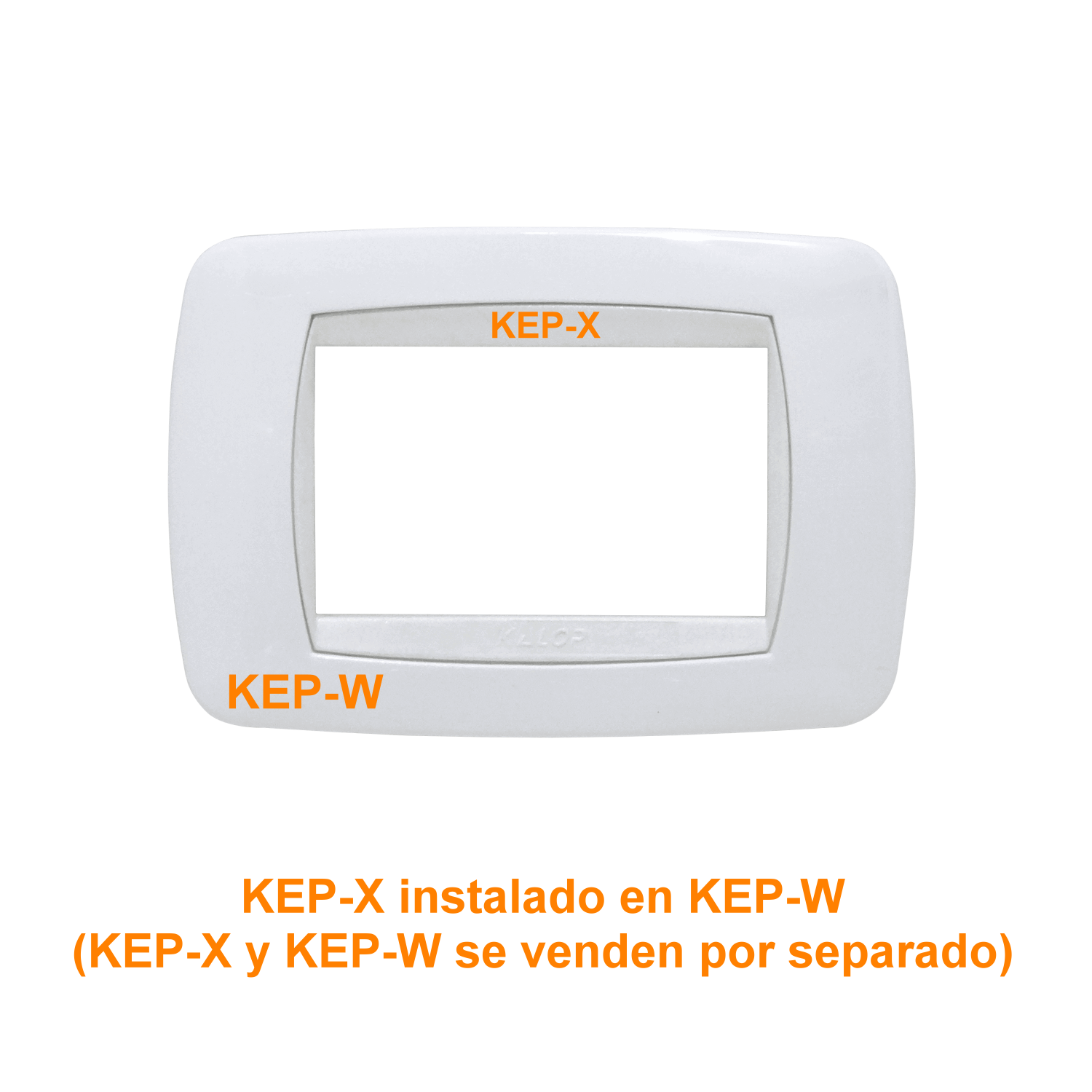 KALOP Jonica Blanco Placa Tapa 3 Modulos 3-Puestos req/KEP-X KL40815 4
