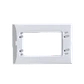 KALOP Placa Civil 3-Puestos Blanco Tapa 3-Modulos 122x82mm KL/KS40710 - Miniatura 1
