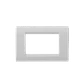 KALOP Placa Civil 3-Puestos Blanco Tapa 3-Modulos 122x82mm KL/KS40710 - Miniatura 2