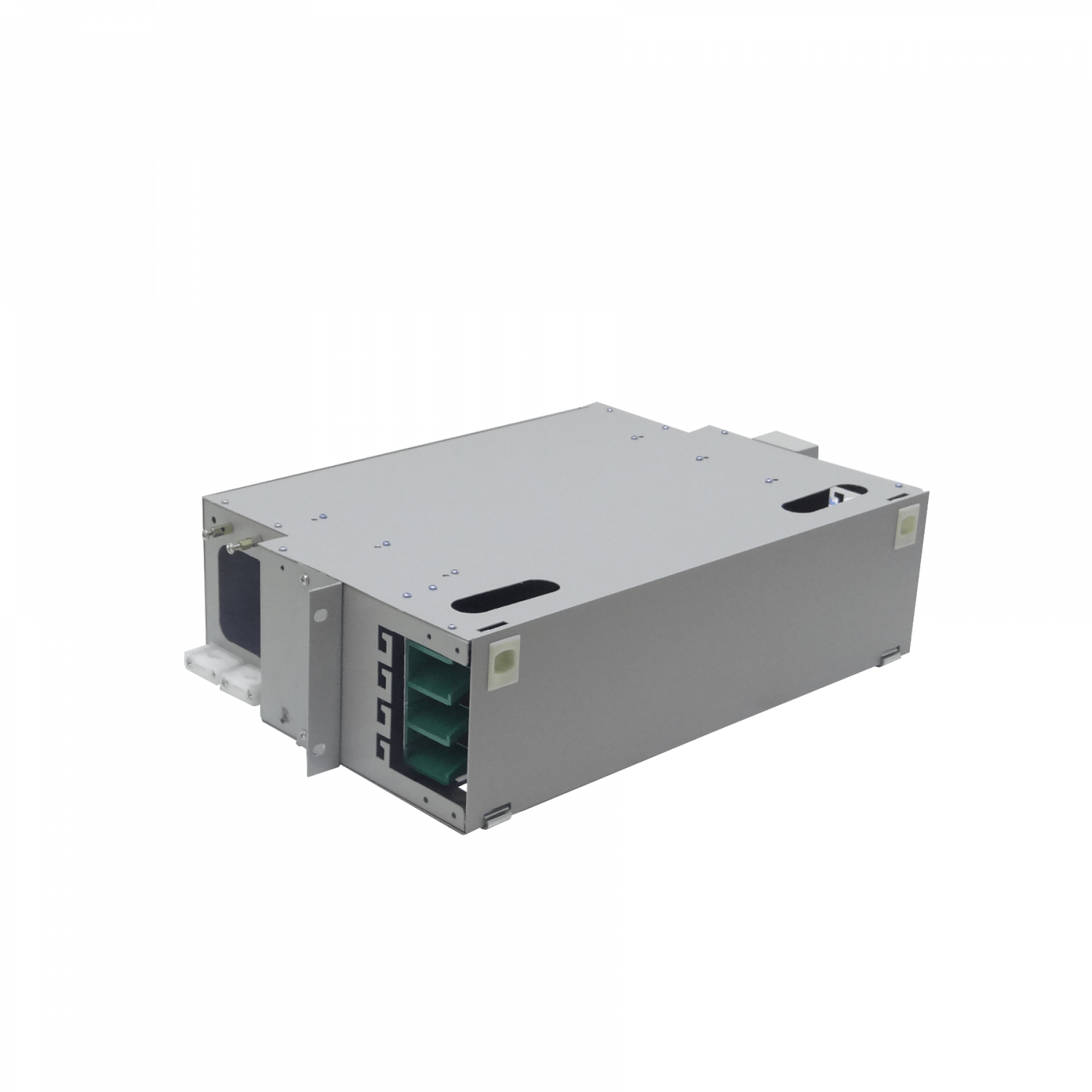 Cabecera 3U-Rack Metalica tipo ODF para 4 bandeja 3