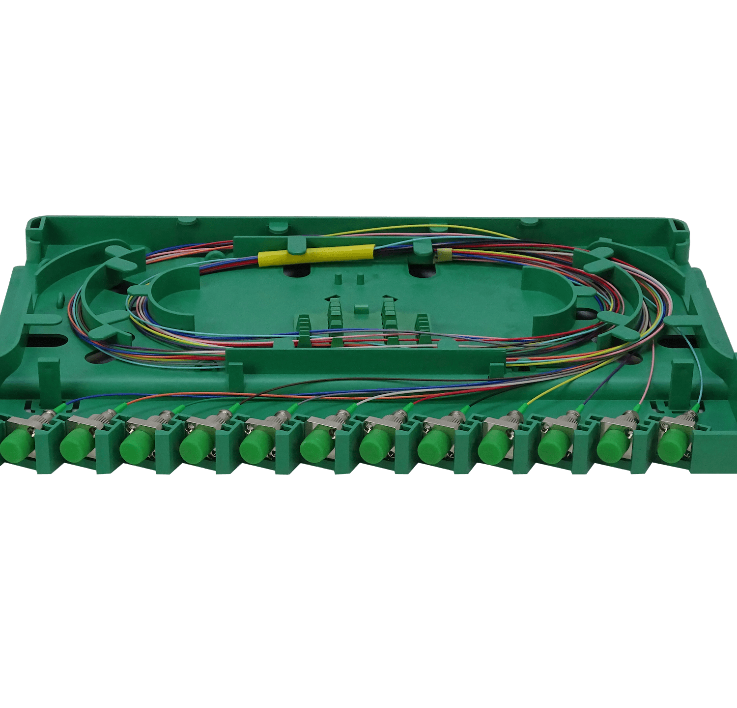 Bandeja 12-FC/APC para Cabecera tipo ODF incluye pigtails-SM y coplas 2
