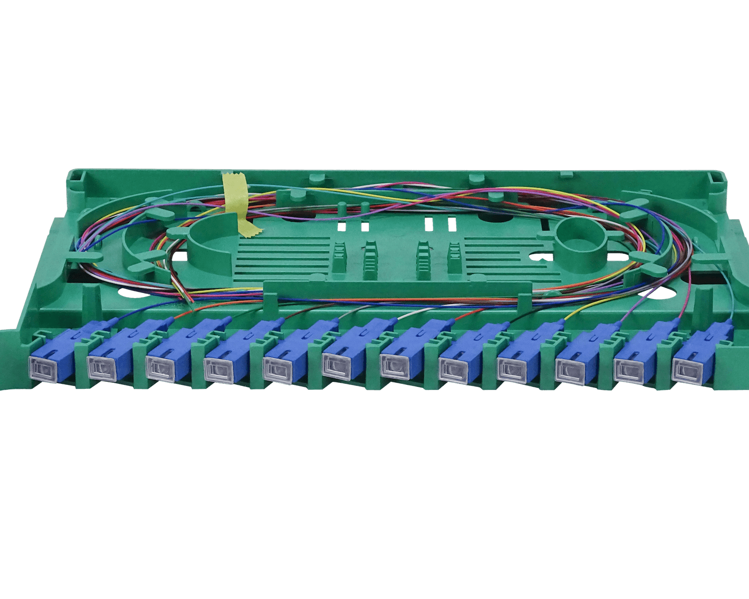 Bandeja 12-SC/UPC para Cabecera tipo ODF incluye pigtails-SM y coplas 1