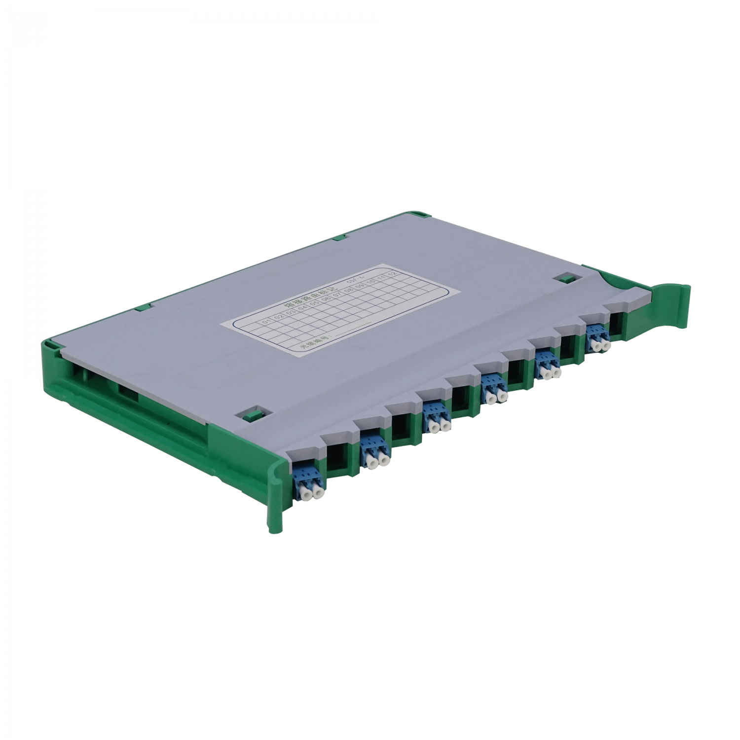 Bandeja 12-LC/UPC para Cabecera tipo ODF incluye pigtails-SM y coplas 2