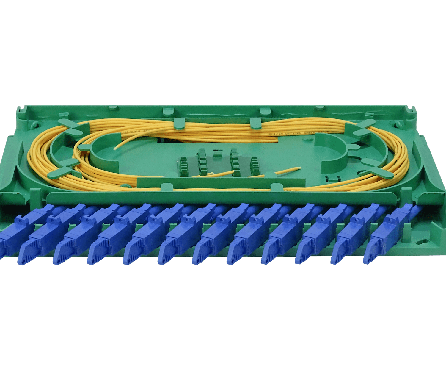 Bandeja 12-E2000/UPC p/Cabecera tipo ODF incluye pigtails-SM y coplas 1
