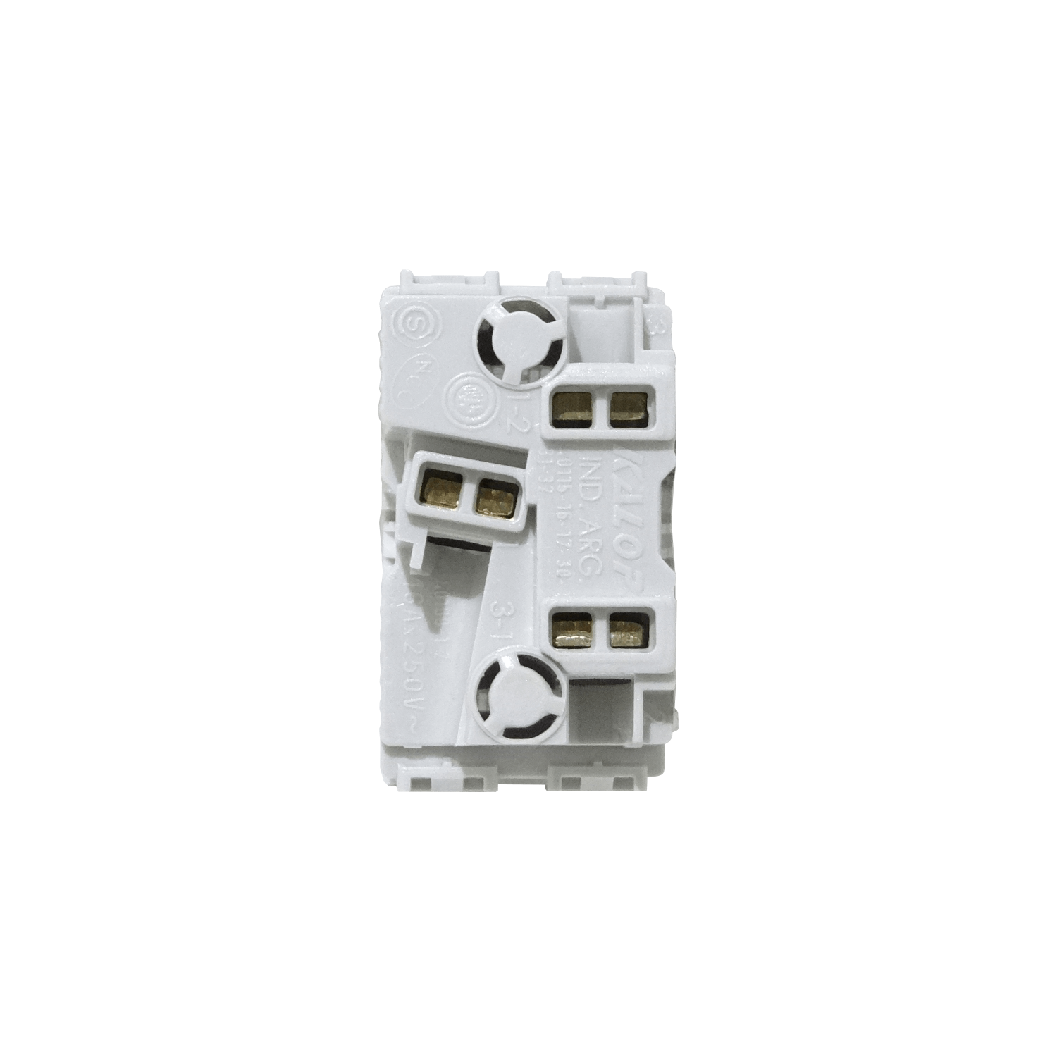 KALOP Blanco Unipolar 9/24 3pin Interruptor 16A 250V req/KEP-A KL40115 4