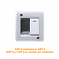 KALOP Blanco Unipolar 9/12 2pin Interruptor 16A 250V req/KEP-A KL40100 - Miniatura 2