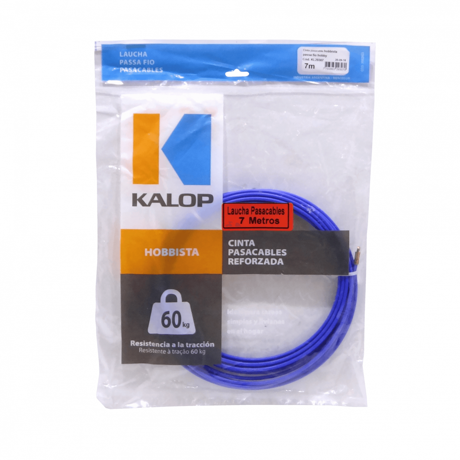 KALOP 7mt Cinta Plastica Pasacables 60Kg KL29307 1