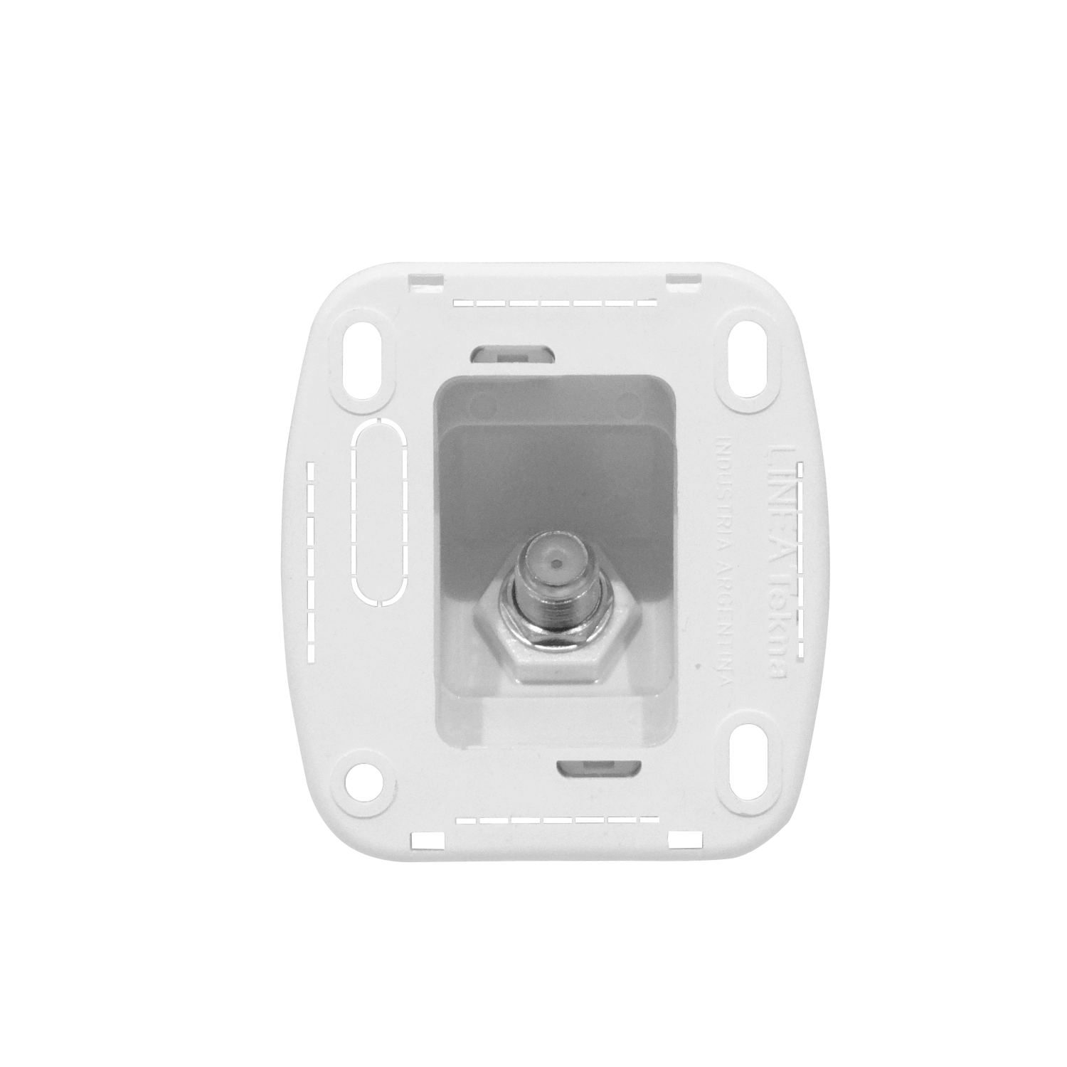 KALOP Roseta Blanco Toma Catv Pin Fino F-F Coaxial F-H F-H KS39655 2