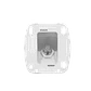 KALOP Roseta Blanco Toma Catv Pin Fino F-F Coaxial F-H F-H KS39655 - Miniatura 2
