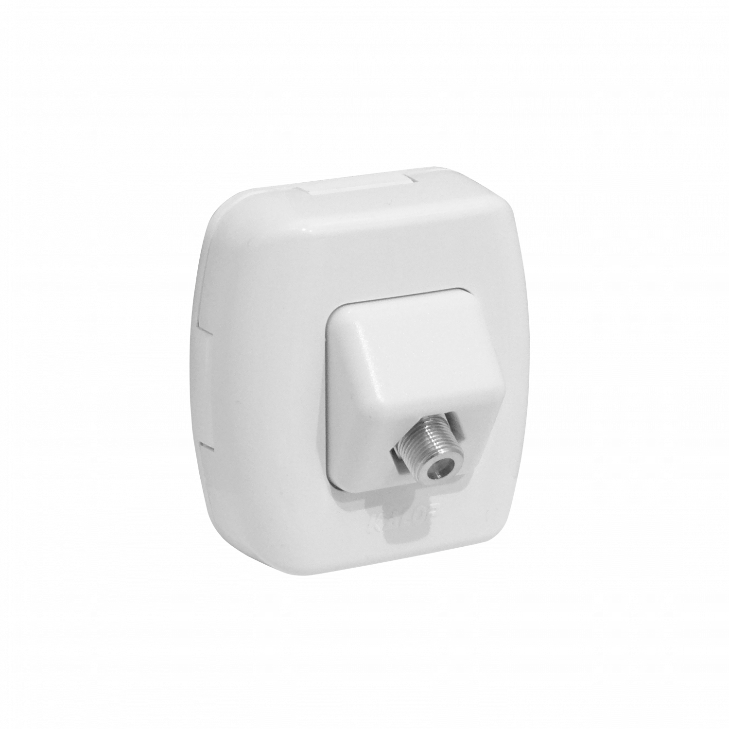 KALOP Roseta Blanco Toma Catv Pin Fino F-F Coaxial F-H F-H KS39655 4