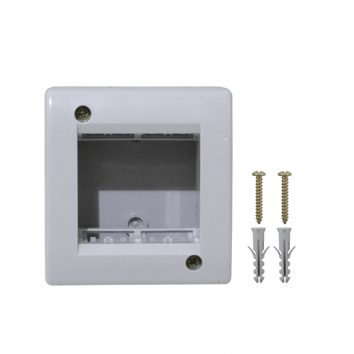 KALOP s/Tapa 2-Modulos Caja Gris IP40 2-Puestos Sigma KL42013 1