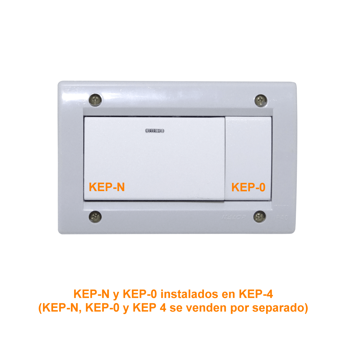 KALOP s/Tapa 4-Modulos Caja Gris IP40 4-Puestos Sigma KL42023 2