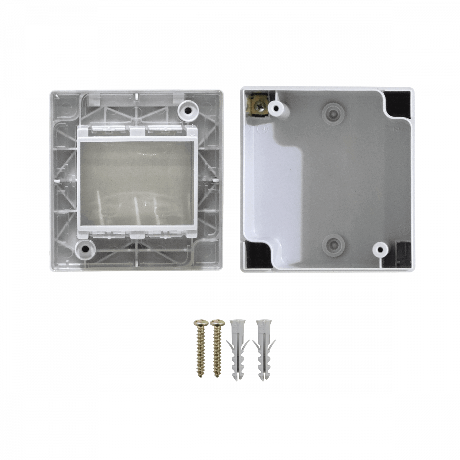 KALOP c/Tapa 2-Modulos Caja Gris IP55 2-Puestos Sigma KL42213 1