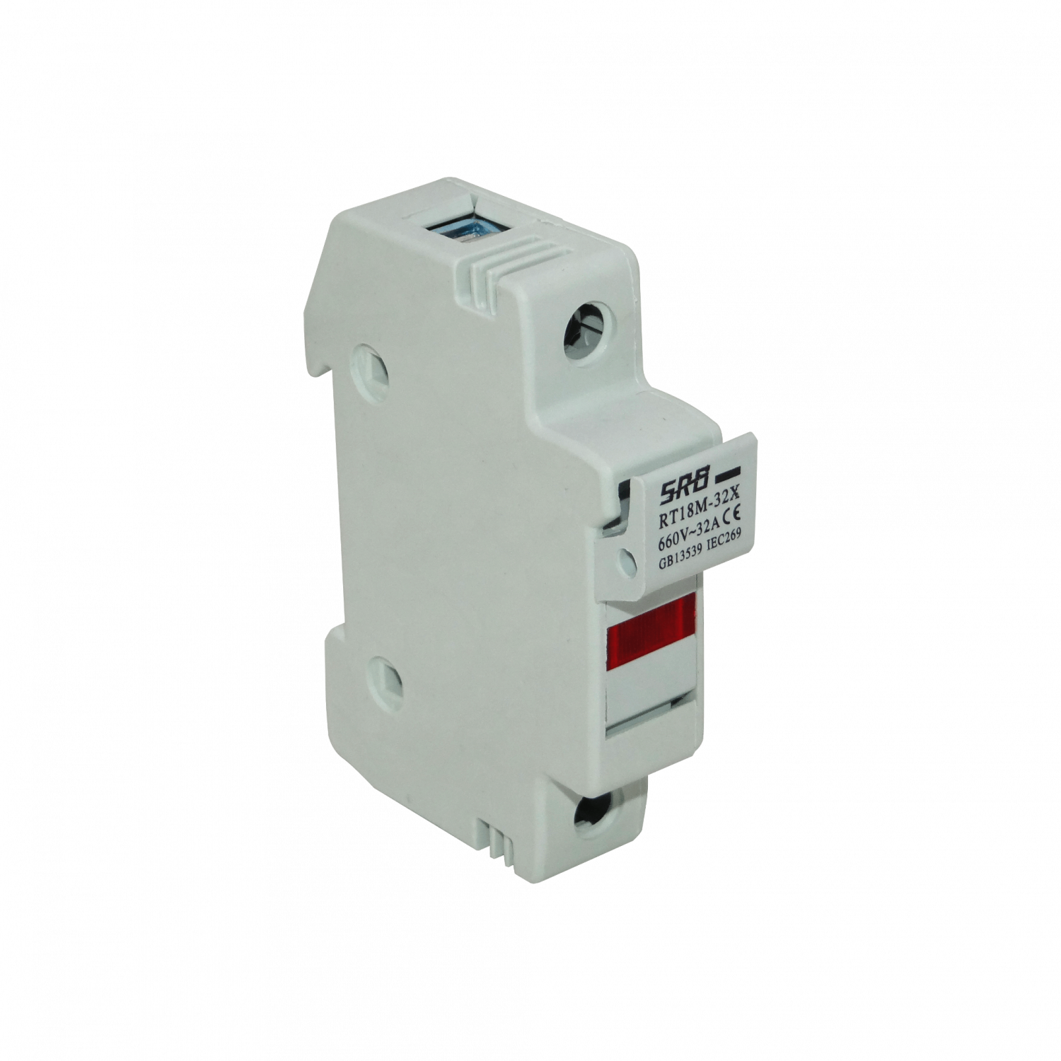 1x32A 10x38mm2 E91/32 660V Base para Fusible Cilindrico en Riel Din 3