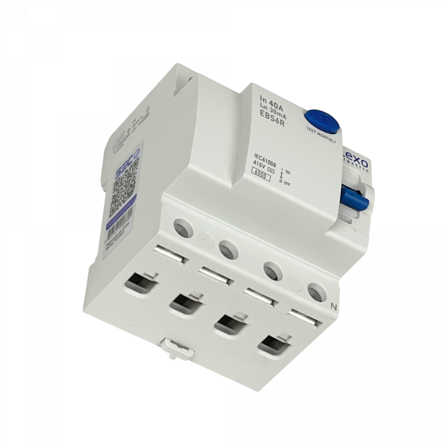 LEXO 4x40A 4P 30mA Interruptor Diferencial BTDIN Proteccion RKN 5
