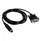 Cable 1,8mt DIN-Macho(PS2) DB9-Hembra(DE-09) p/ RS232 Melsec PLC 180cm - Miniatura 3