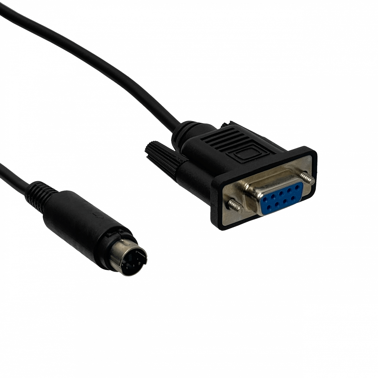Cable 1,8mt DIN-Macho(PS2) DB9-Hembra(DE-09) p/ RS232 Melsec PLC 180cm 4