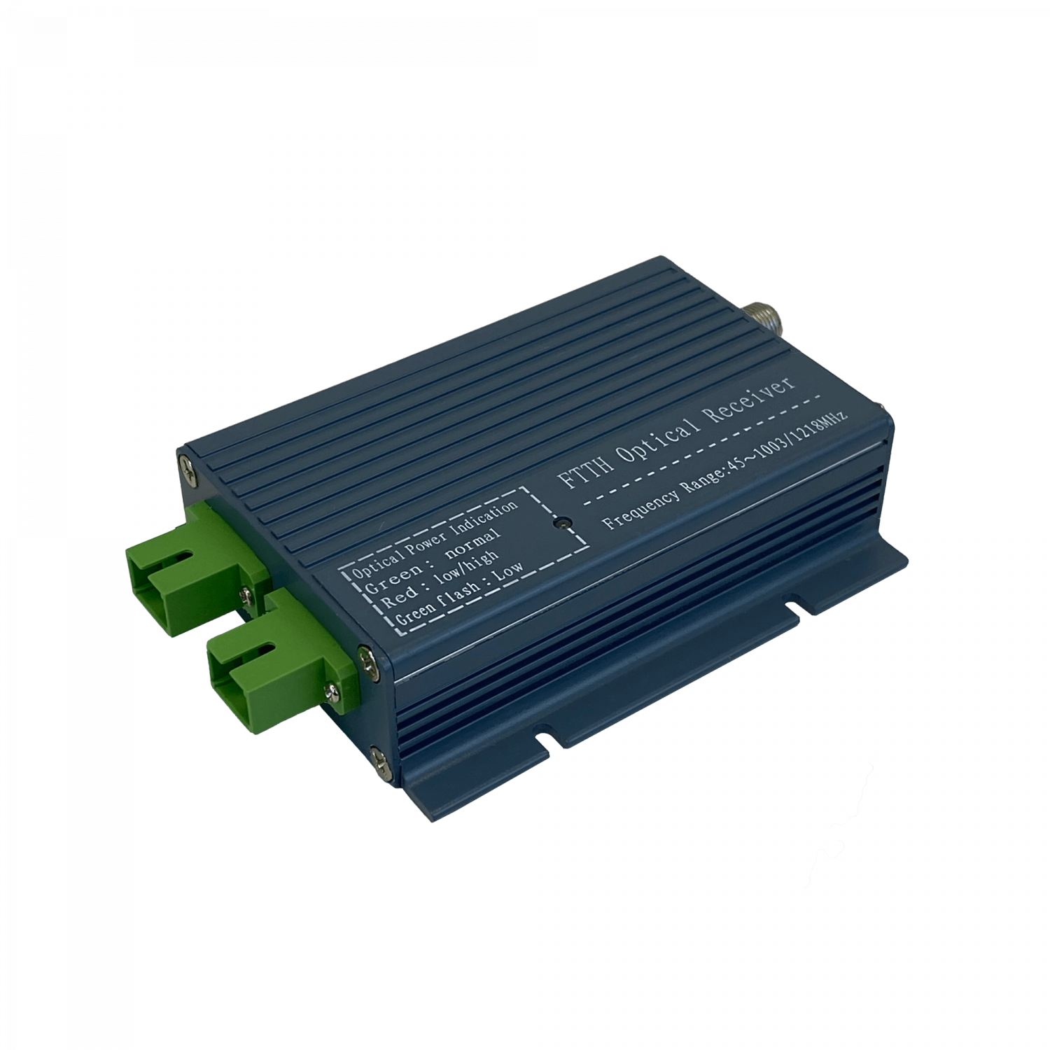 Receptor FTTH Activo, SC/APC F-Hembra, 1270-1577nm, 47-1002MHz, Requiere 12V 3