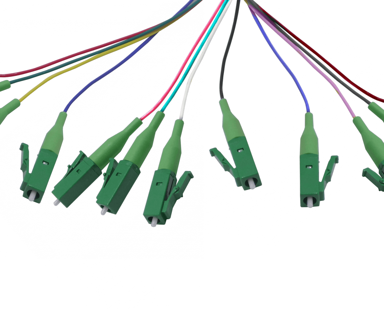 LC/APC SM 1,5mt 12-unid Pigtail MonoModo SingleMode 12-Colores-distint 2
