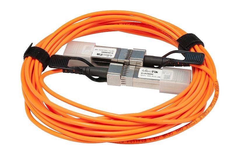 Cable Direct Attach MikroTik S+AO0005, SFP+ Active Optics, 5m, Alta Velocidad 10G 3