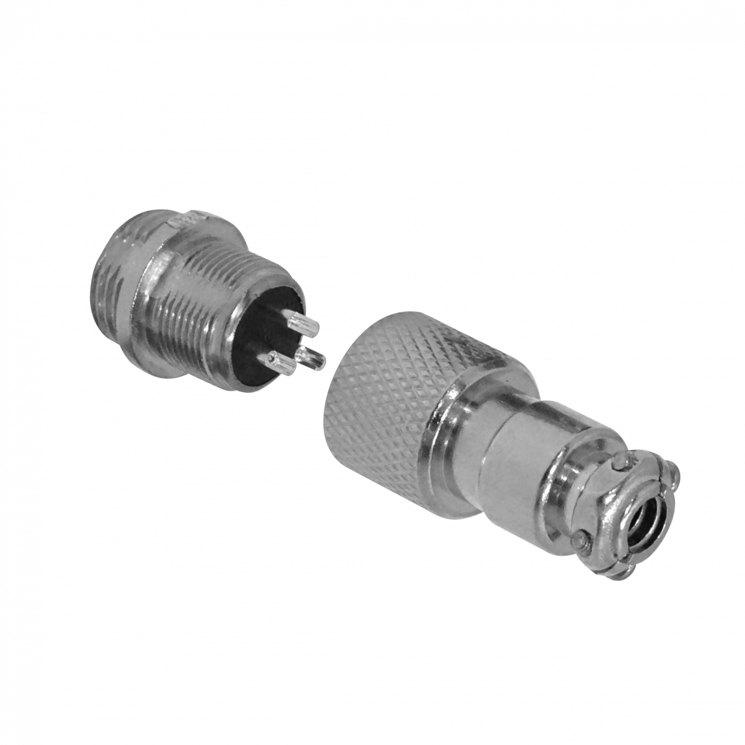 Conector GX12 Macho Volante de 3 Pines Soldable GX12MV-3 3