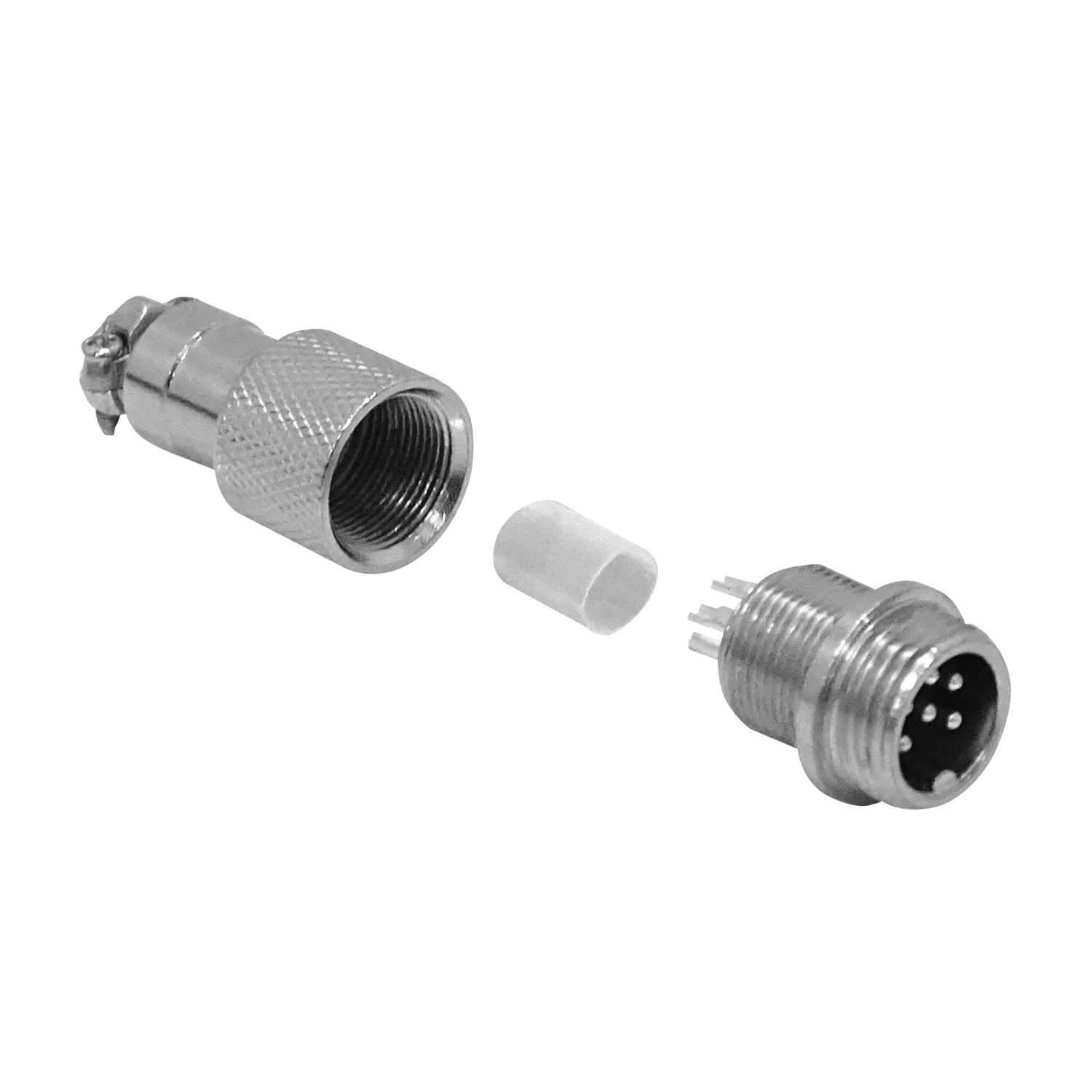 Conector GX12 Macho Volante de 6 Pines Soldable GX12MV-6 1