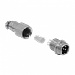 Conector GX12 Macho Volante de 6 Pines Soldable GX12MV-6 - Miniatura 1