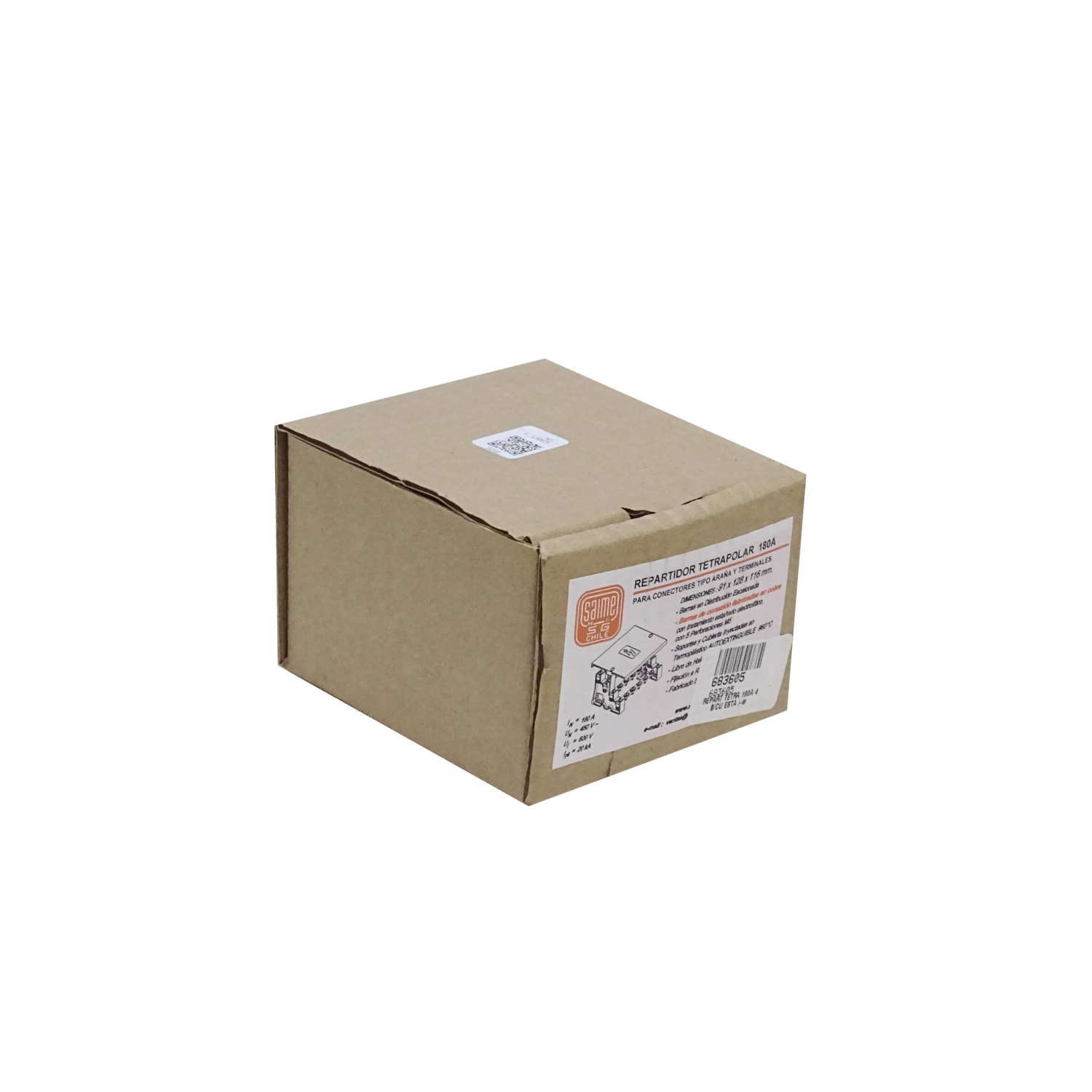 GC 4x5-Polos Repartidor Tetrapolar 180A 40ºC 5