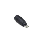 Adaptador USB-Micro-M Plug-5,5x2,1mm-Hembra Negro Largo-34mm - Miniatura 2