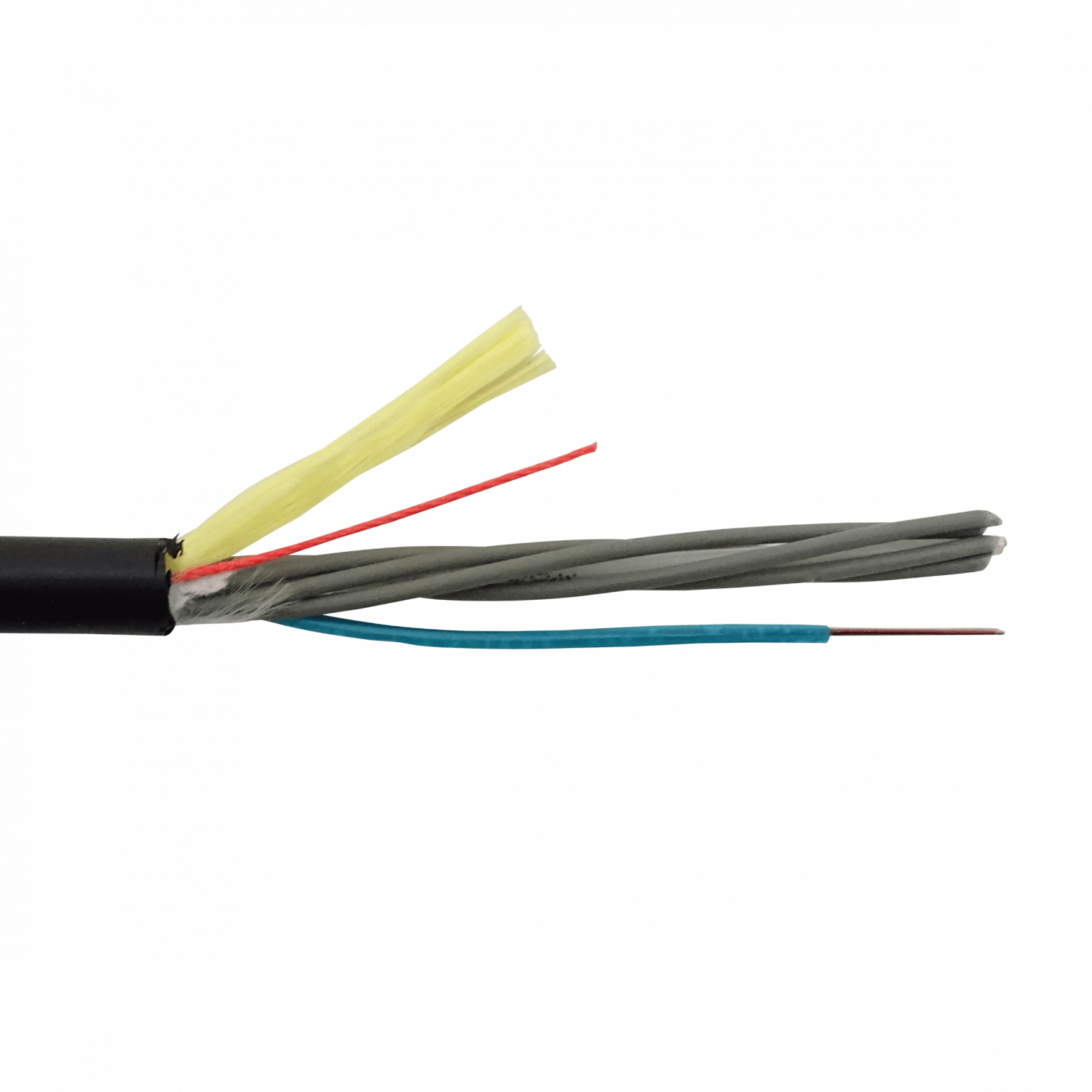 Cable de Fibra Óptica Monomodo 12 Fibras G652D ADSS Exterior Autosoportado - CFSB12 1