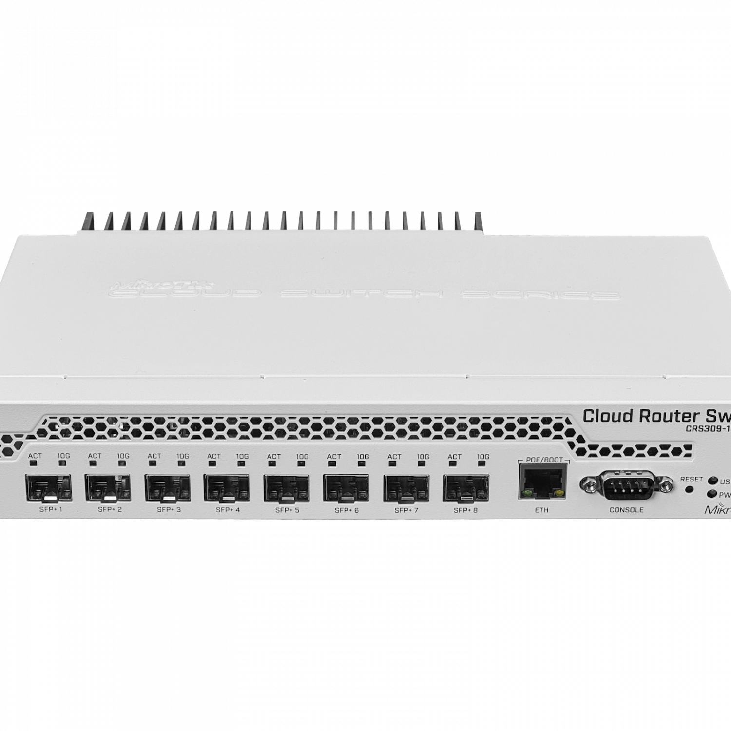 Switch MikroTik CRS309-1G-8S+IN 8x SFP+ 10G 1x GbE PoE-in Rack Dual Boot RouterOS/SwOS 1