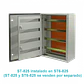 Chasis interno Tibox ST-825 743x529mm con 4 riel din 53cm para tablero ST6-825 - Miniatura 2