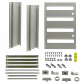 Chasis interno Tibox ST-825 743x529mm con 4 riel din 53cm para tablero ST6-825 - Miniatura 6